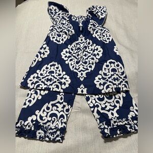 Navy and White Kids Matching Set
